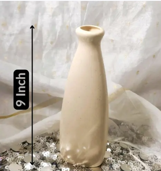 Bottle Shape Ceramic Flower Vase