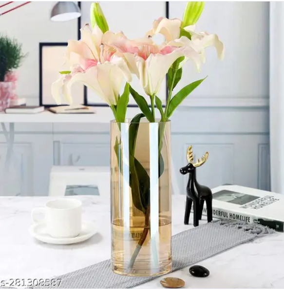 Amber Glass Vase