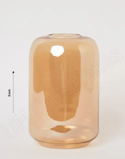 Golden Aura Cylinder Vase
