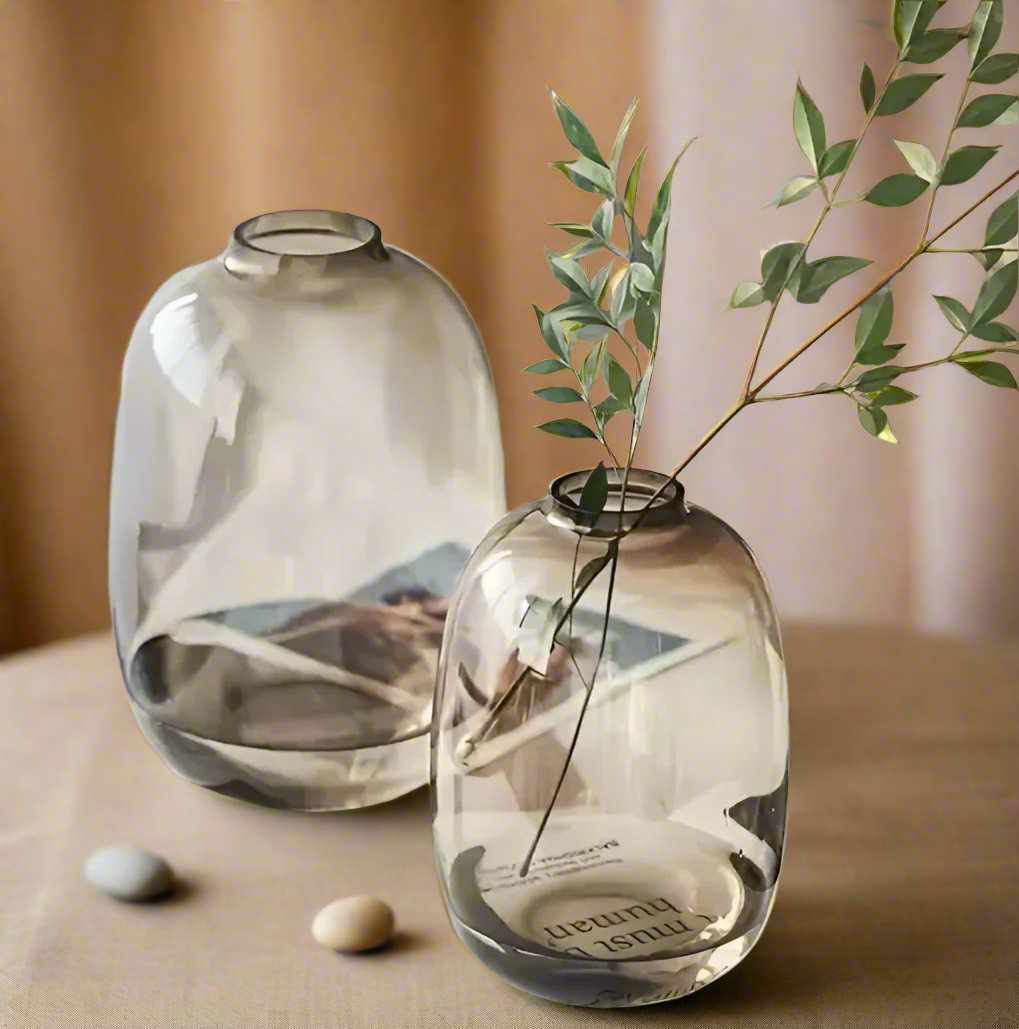 Black Aura Cylinder Vase