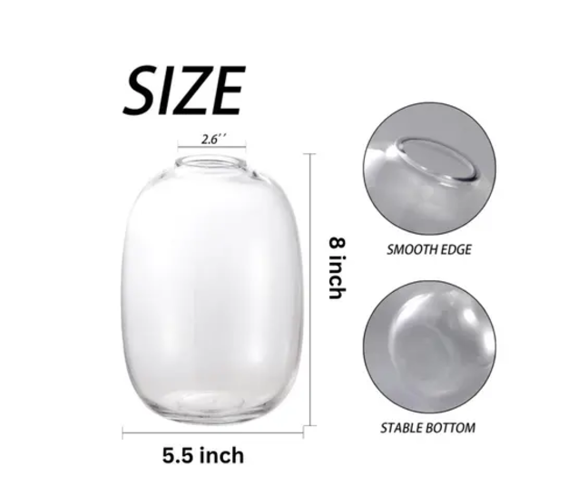 Black Aura Cylinder Vase