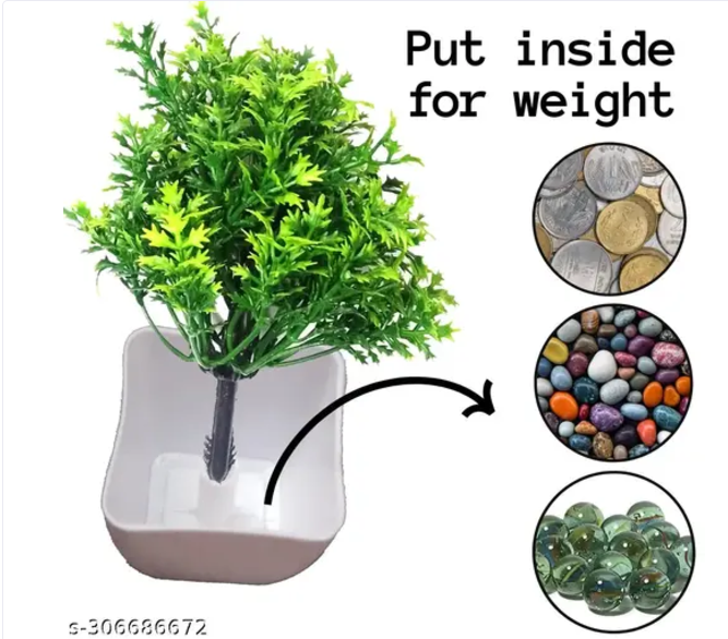 Vibrant Green Artificial Plant Set