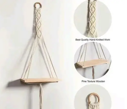 Handmade Wall Shelf | Boho Decor Set of 2