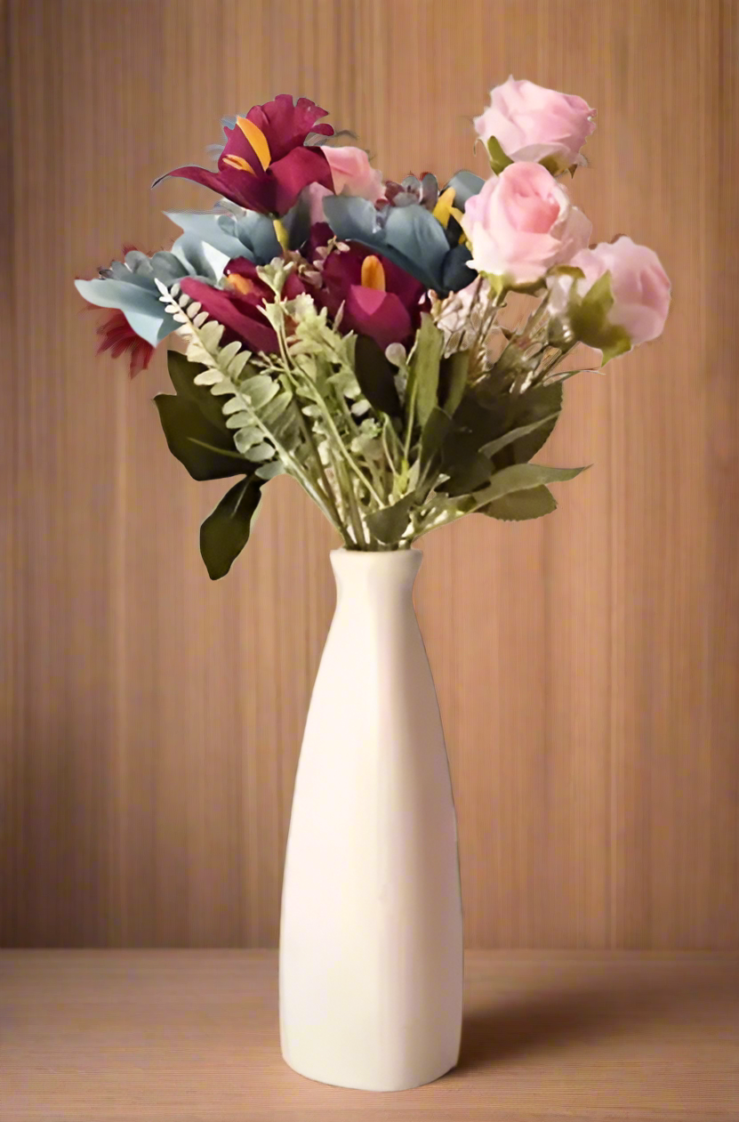 Bottle Shape Ceramic Flower Vase