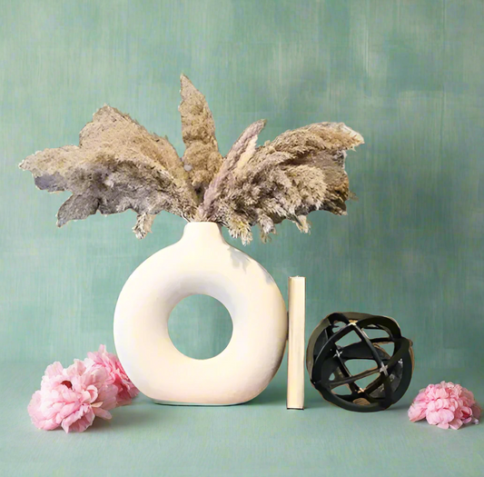 Ceramic Donut Vase | Off White