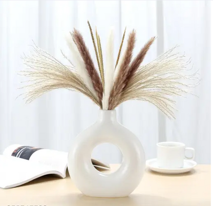 Ceramic Donut Vase | Off White