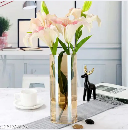 Amber Glass Vase