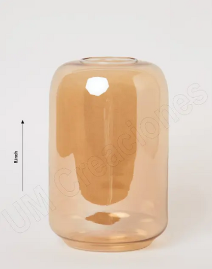 Golden Aura Cylinder Vase