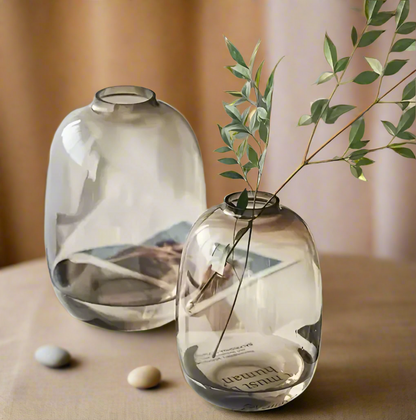 Black Aura Cylinder Vase
