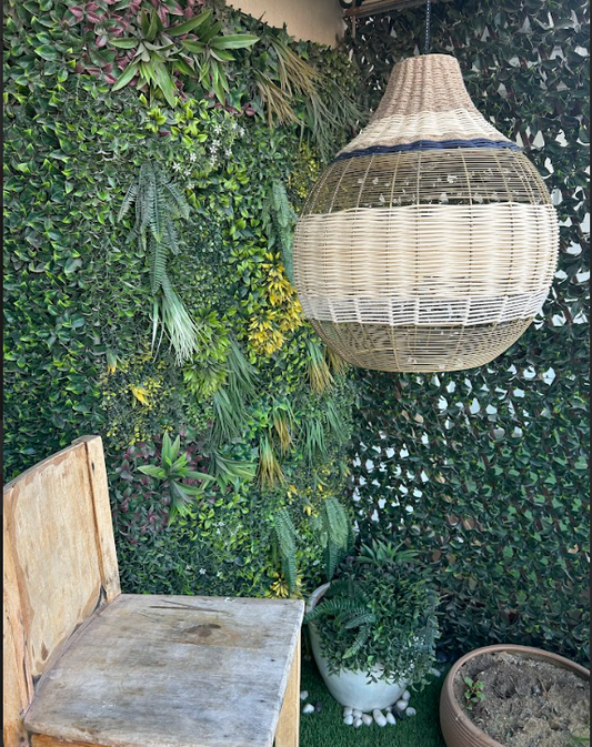 Coastal Harmony Woven Pendant Lamp